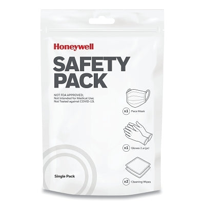 Disposable Protection Kit, Includes 3 Surgical Masks, 3 PR Non-Latex Gloves, and 5 Wipes
