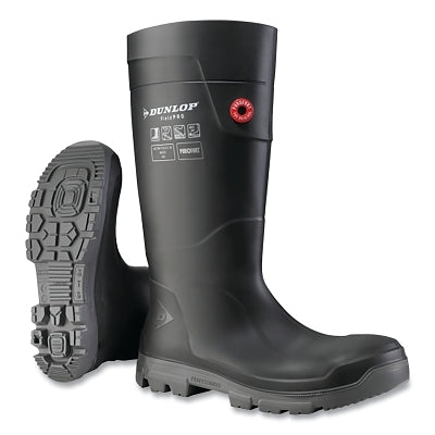 PUROFORT Fieldpro Full Safety Boots, Size 4, Charcoal/Grey