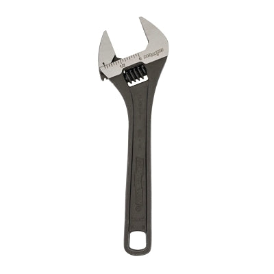 Adjustable Wrench, 6.25 in L, 0.94 in Opening, Black Phosphate