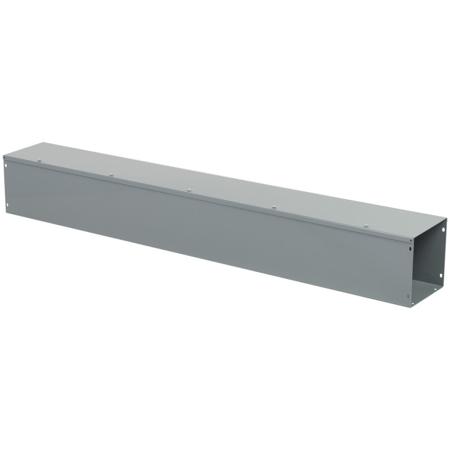 Steel NEMA 1 Hinge-Cover Wireway With ANSI 49 Gray Finish