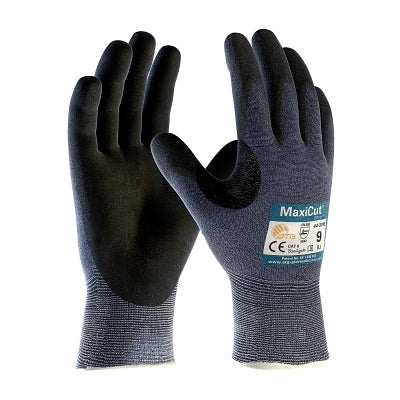 MaxiCut UltraSeamless Knit Engineered Yarn Gloves, Small, Blue/Black
