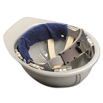 Terry Toppers Snap On Hard Hat Sweatband, Terry Cloth, Navy