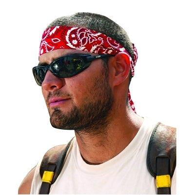 Chill-Its 6700 Evaporative Cooling Bandana, Headband, 36.5 in L, Red Western