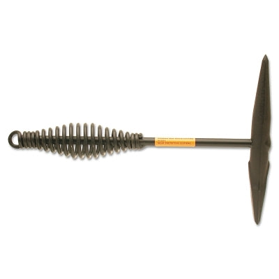 Spring Handle Chipping Hammer, 10 in OAL, 16 oz Head Wt, Cross Chisel and Pick, Steel