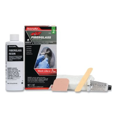 3M 076308-00420 Fiberglass Repair Kit, 8 oz, Yellow