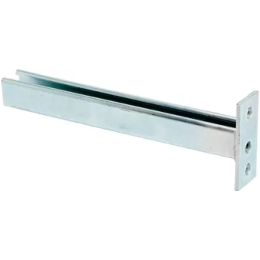 B409 Single Channel Bracket, 12 in., Zinc Plated