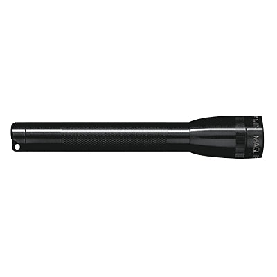 Mini Maglite AA Flashlight, 2 AA, 14 Lumens, Black, Holster
