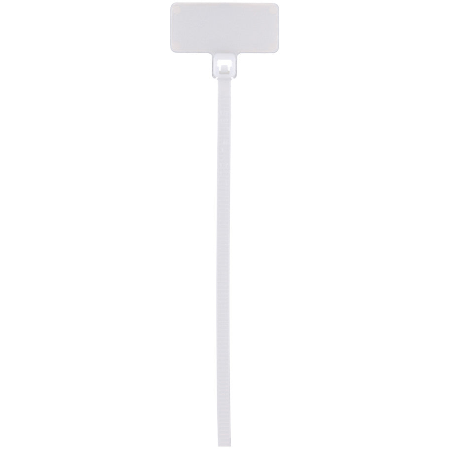 Pan-Ty PLF1M-M Write-On Cable Tie, PA6.6, 4.3"L, 18lb, PK1000