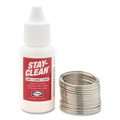Stay Brite Lead-Free Solder/Flux Kit, 1/2 oz Stay-Clean Flux, 3/64 in dia x 1/2 oz Coil, 4 EA/CA