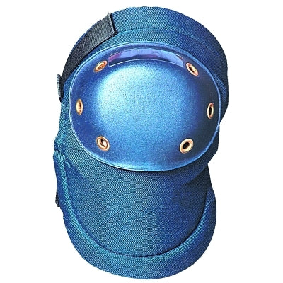 Value Contoured Hard Cap Knee Pads, Hook-and-Loop, Blue