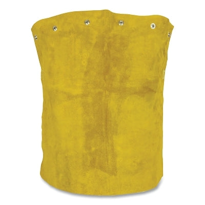 Cowhide Bib, Cotton Strap, Side Release Buckle, 20 in L, 2X-Large, Brown