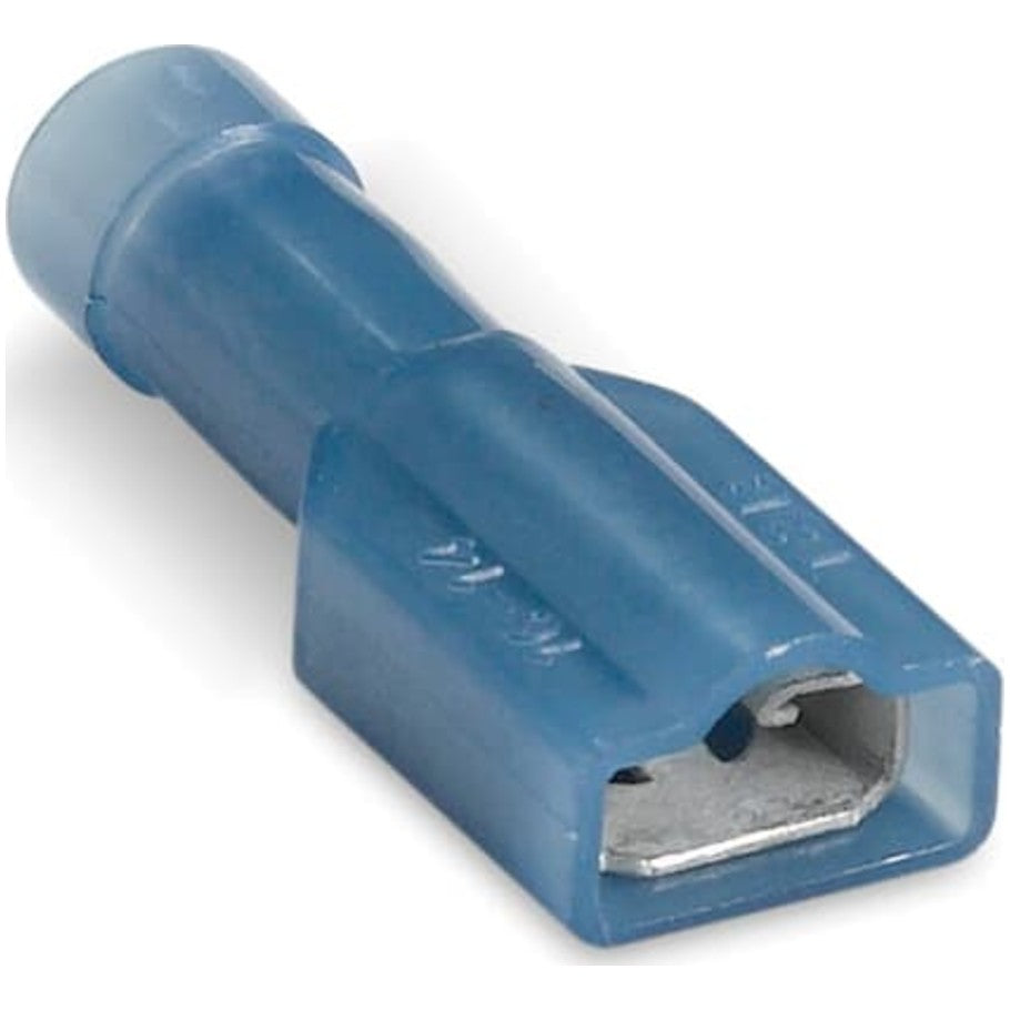 Sta-Kon 250 Series Female Disconnects, 16 to 14 AWG, Blue, Pack of 1000