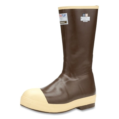 XTRATUF 15 in Legacy Boot, Size 13, Latex Neoprene, Brown/Tan, Steel Toe, Insulated