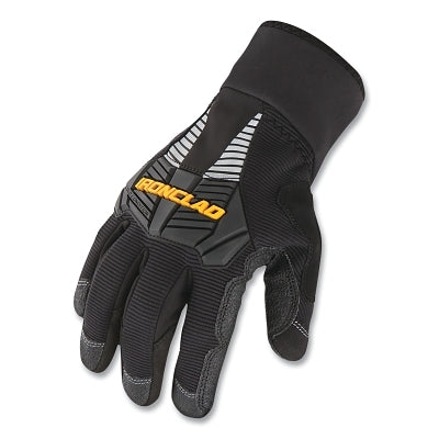 Cold Condition Work Gloves, Synthetic Leather Duraclad Reinforced Palm, Water-Repellent Back, X-Large, Black
