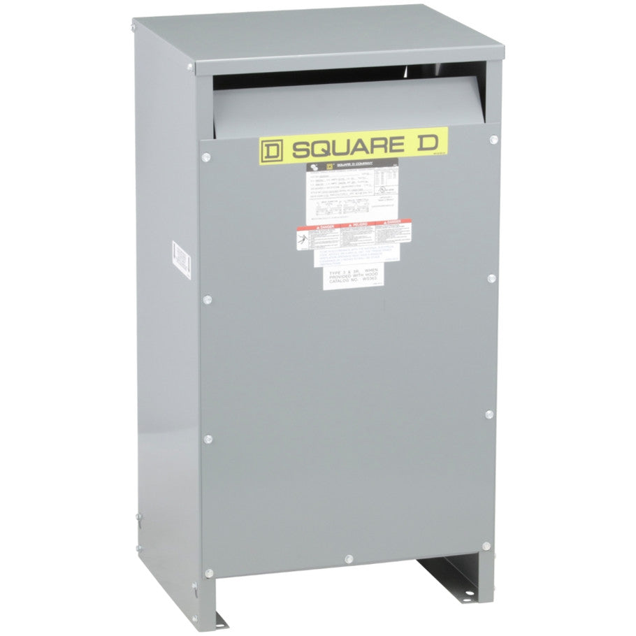 Dry-Type Transformer, Energy Efficient, 1-Phase, 25 kVA, 240 x 480 Primary, 120/240V Secondary, NEMA 1