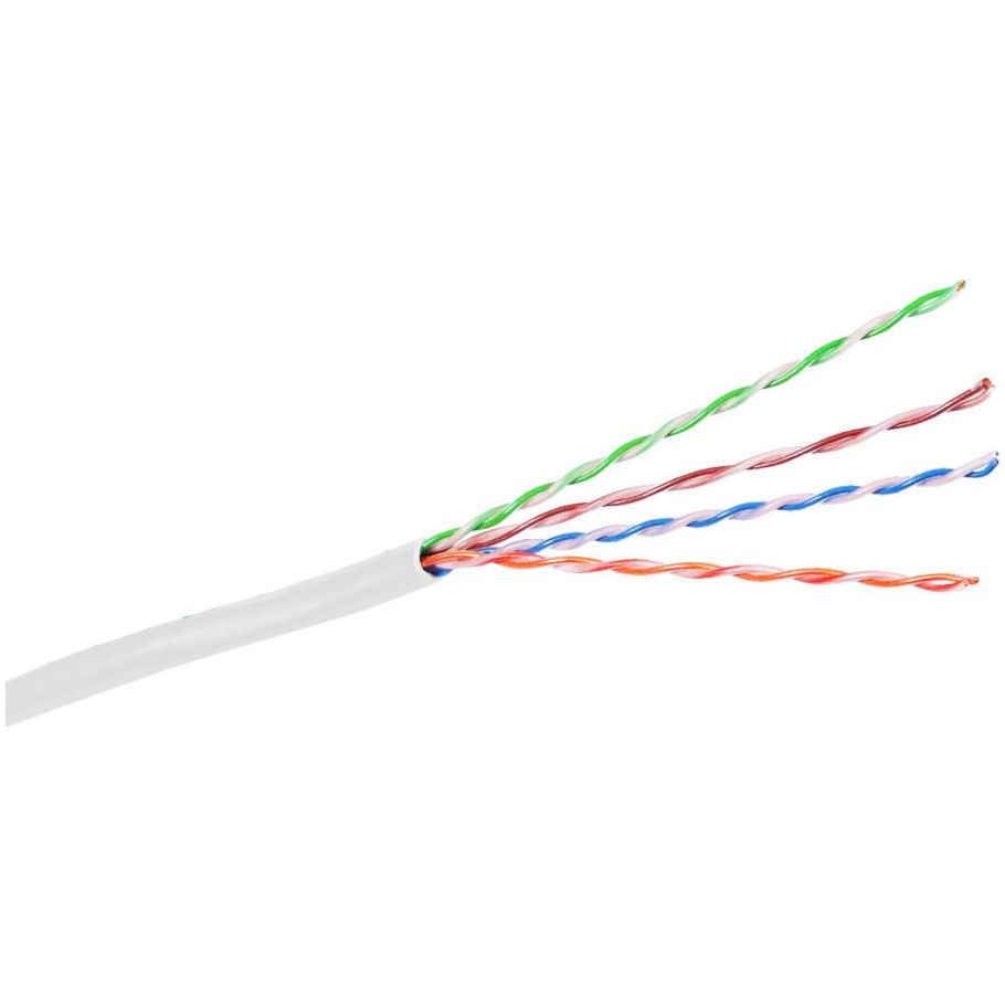 HC6RREW - NEXTSPEED, Copper Cable, PVC, White, 23 AWG, Category 6, UTP, Solid
