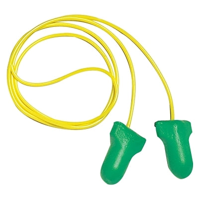 MAXIMUM LITE Disposable Earplugs, Foam, Green, Corded