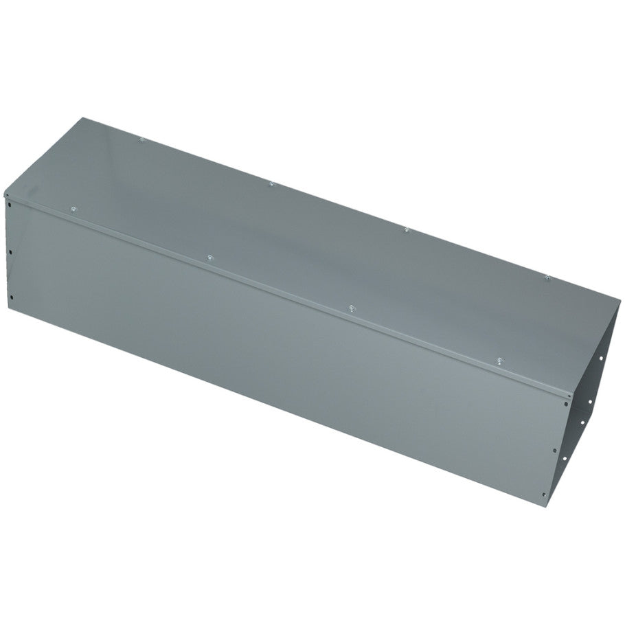 Steel NEMA 1 Hinge-Cover Wireway With ANSI 49 Gray Finish
