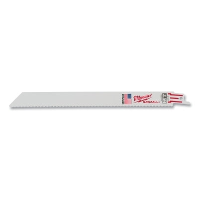 SAWZALL Standard Metal Cutting Blade, 9 in L, 14 TPI, For Scheduled 80 Pipe/Angle Iron, 5 EA/PKG