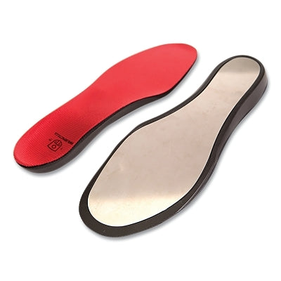 ARMOR-STEP Puncture Resistant Anti-Fatigue Insole, Size D, Stainless Steel, Red