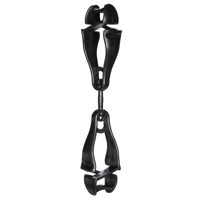 Squids 3420 Swiveling Glove Clip Holder with Dual Clips, Black, 6 EA/PK