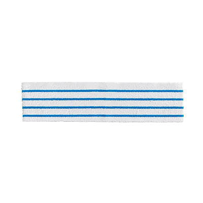 HYGEN Disposable Microfiber Cloth, White with Blue Polyester Stripes, 18 in x 18 in