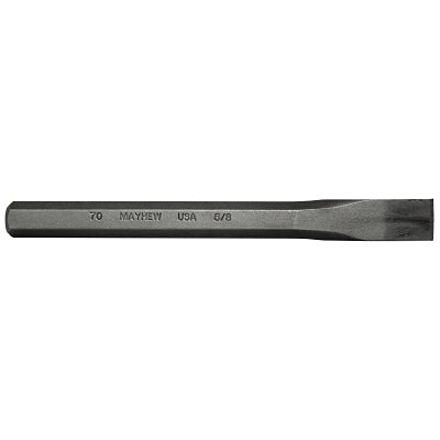 Cold Chisels, 6 1/2 in Long, 5/8 in Cut, Sand Blasted, 12 per box