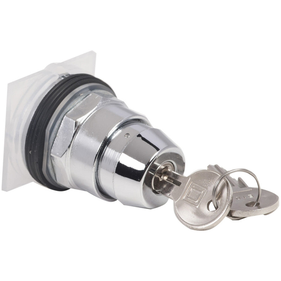 Non-Illuminated 2-Position Selector Switch Key Operated-Right Key Withdrawal