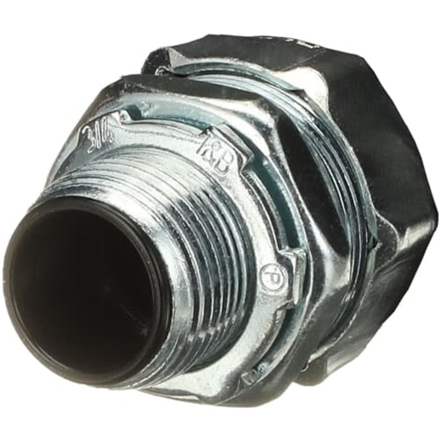 Liquid Tight Connector, Zinc Electroplated Steel, Insulated Throat 150  176; C, 3/4 in.