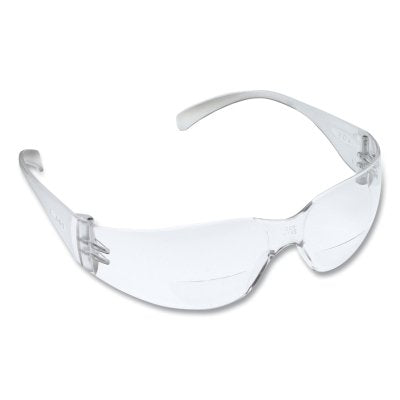 3M 11514-00000-20 Virtua Reader Safety Glasses, Clear Lens, Polycarbonate, Anti-Scratch, Anti-Fog, Clear Plastic Frame, 2.0 Diopter