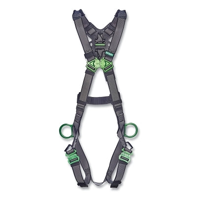 V-FIT Full-Body Harness, Back/Hips D-Rings, Super XL, QC Chest/Leg Strap Buckles, Shoulder Padding