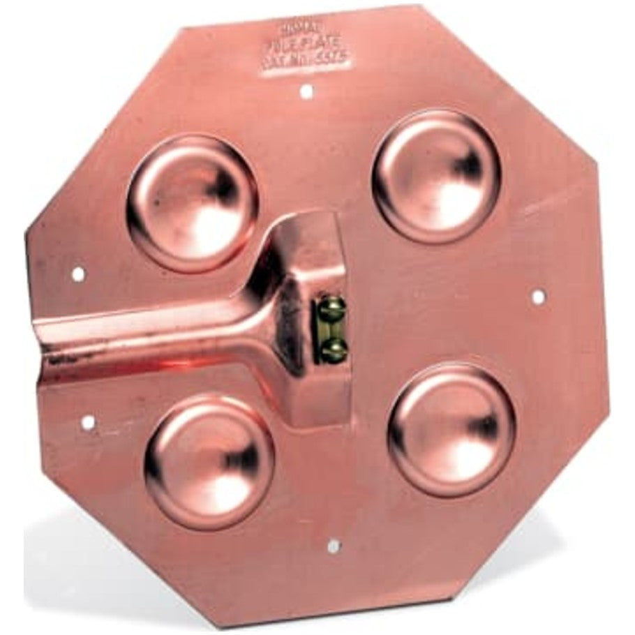 Pole Butt Grounding Plate, Width 7-1/2 Inch