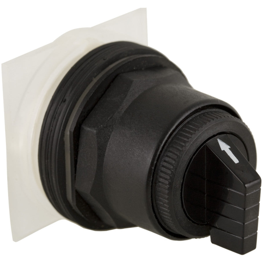 Black for Type SK 30 mm NEMA-Rated HD 3-Position Selector Switch with Spring Return