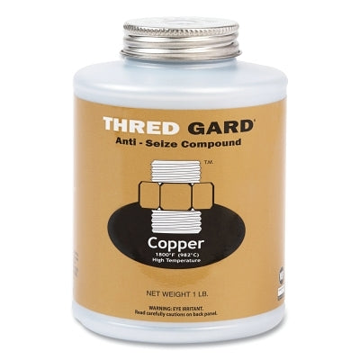 Copper-Based Anti-Seize and Lubricating Compound, 1/2 lb, Brush Top Container