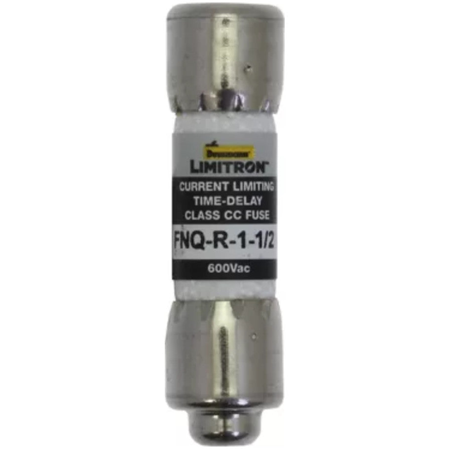 Limitron FNQ-R Series Class CC Time Delay Fuse, Rejection-Type, Current-Limiting, 1-1/2A, 600V