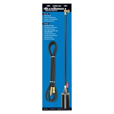 BlazeBurner KP-320 Series Propane Torch Kit, Igniter Tip, 10 ft Hose, 500000 Btu