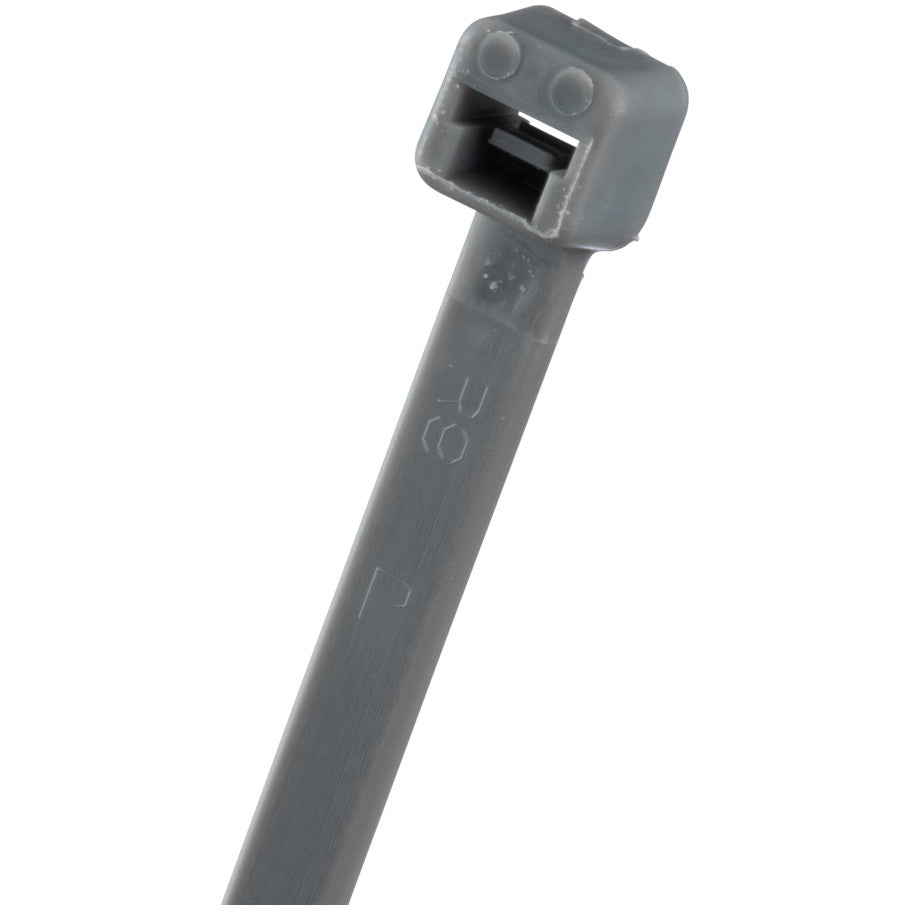 Pan-Ty PLT2S-C8 Cable Tie, Gray, PA6.6, 7.4"L, 50lb, PK100