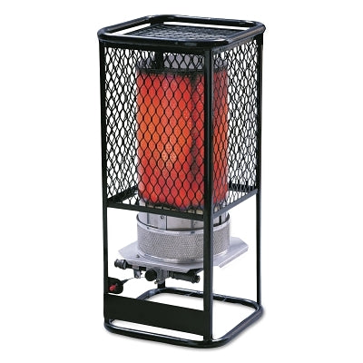 Portable Radiant Heater, 125000 Btu/h, 17 hr