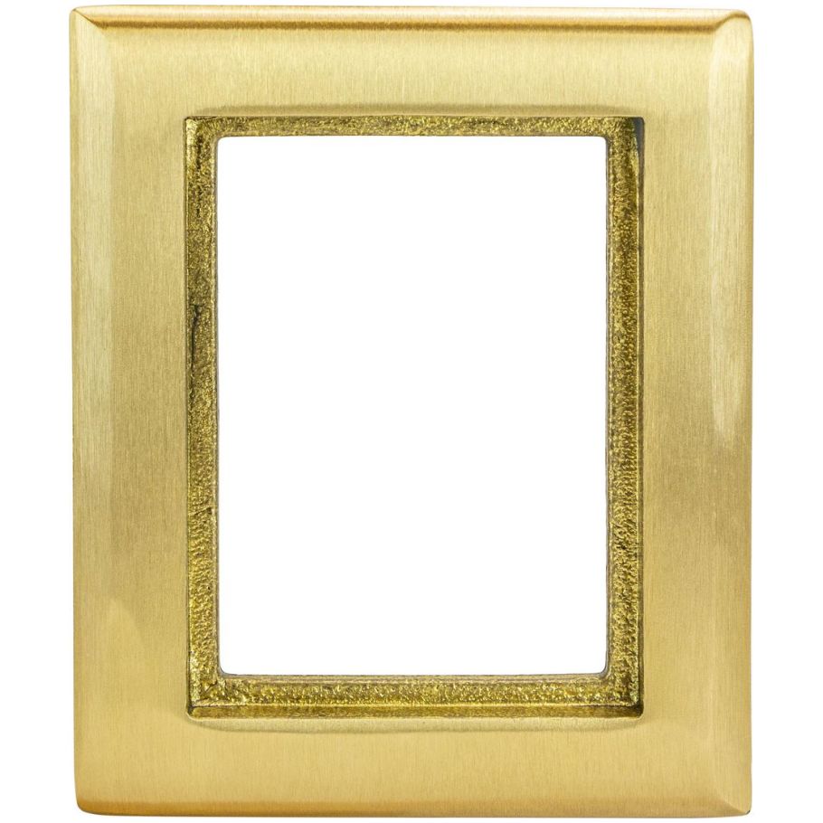 Brass Rectangular Floor Box Carpet Flange