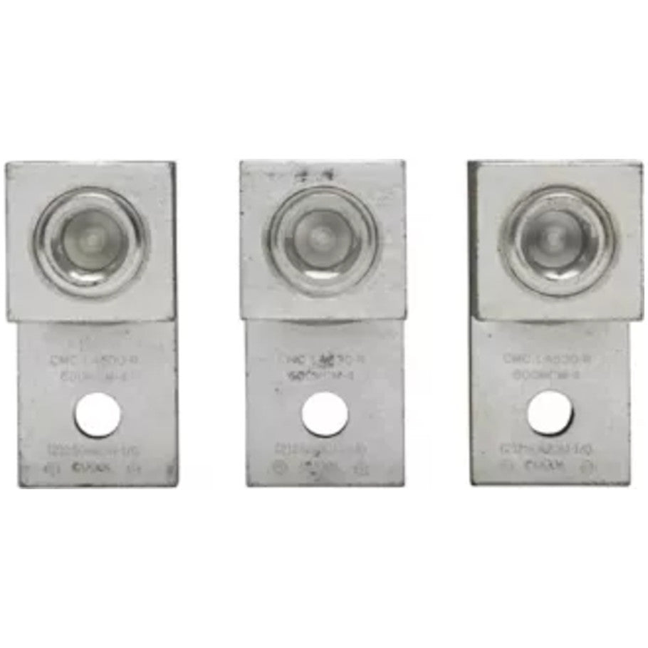 Terminal Lug For UL 98 Disconnect Switches, 400A Switch Rating, 3 Pole,  4 to 600 MCM or Dual 1/0 to 250 MCM, 3 Lugs/Kit