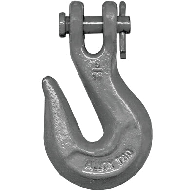 Clevis Grab Hooks, 5/8 in, 18100 lb, Grade 80, Orange