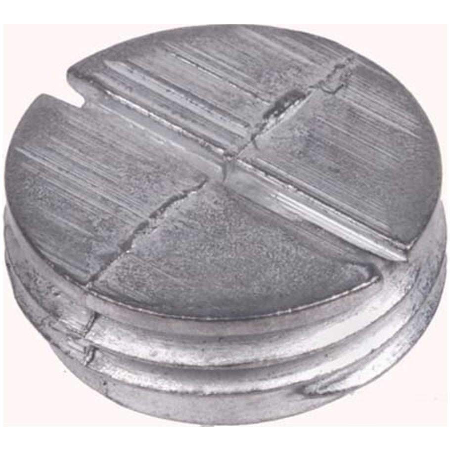 Red  8226;Dot Close-Up Plug, Zinc, 1 in.