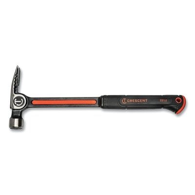 Milled-Face Framing Hammer, 16 in L, Steel Handle