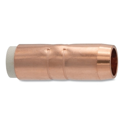 MIG Gun Nozzle, 3/4 in Bore, Copper, Bernard Style, Heavy-Duty, Insulated, Brass