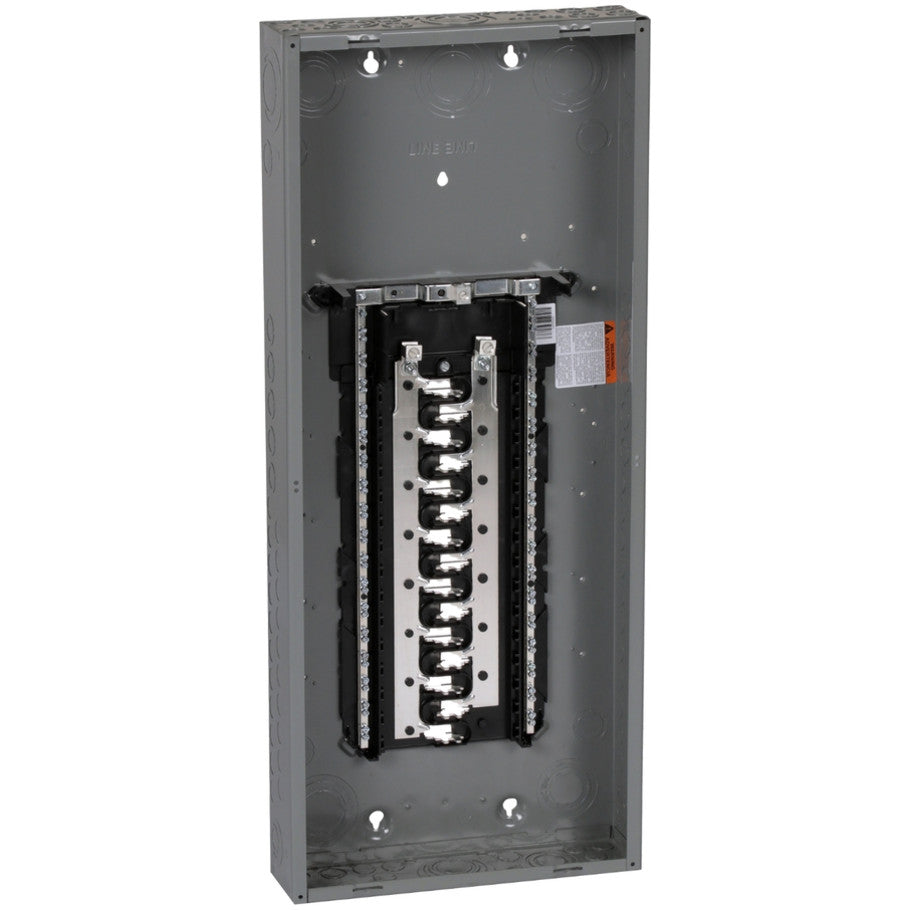Homeline Load Center, Main Lug, Indoor, 125A 120/240V 1 Phase, 30 Single Pole/60 Tandem