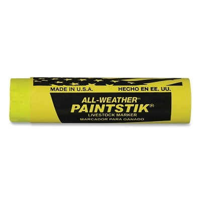 Paintstik Livestock Marker, 1 in dia, 4 in L, Fluorescent Yellow