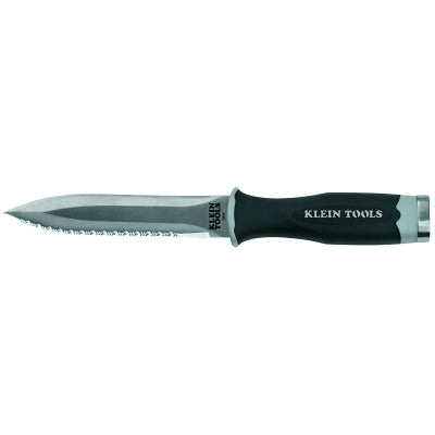 Serrated Duct Knives, 5 1/2", Stainless Steel Blade, Black