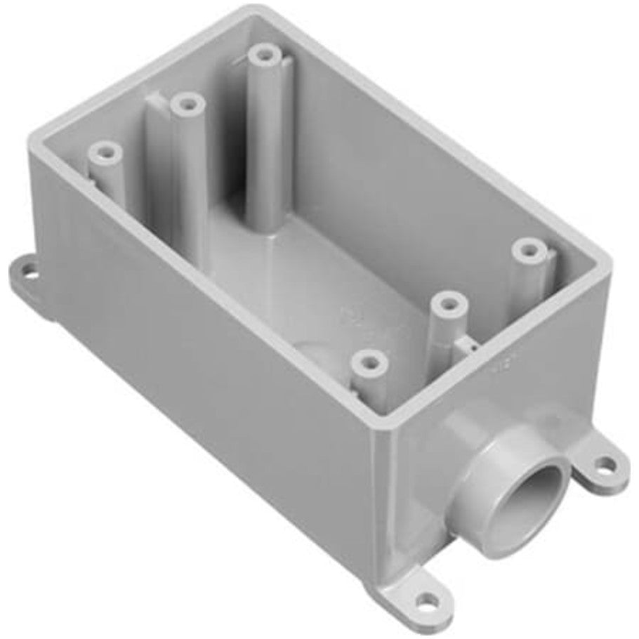 PVC 1-Gang Cast-Style FSE Box-(1) 1 in. Hubs