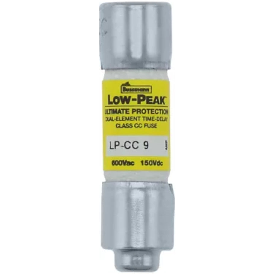 Low-Peak LP-CC Series Class CC Time Delay Fuse, Rejection, Current-Limiting, 9A, 600Vac/150Vdc, 13/32 x 1-1/2 in.