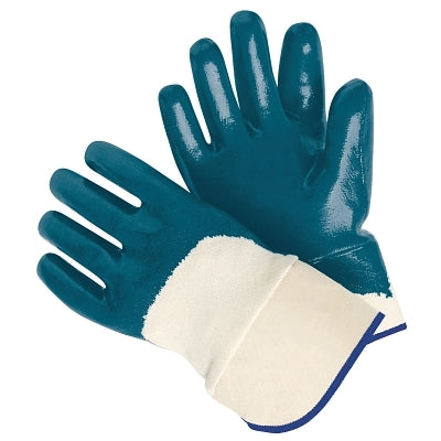 Nitrile Coated Work Glove, With ActiFresh, Large, Blue/Natural